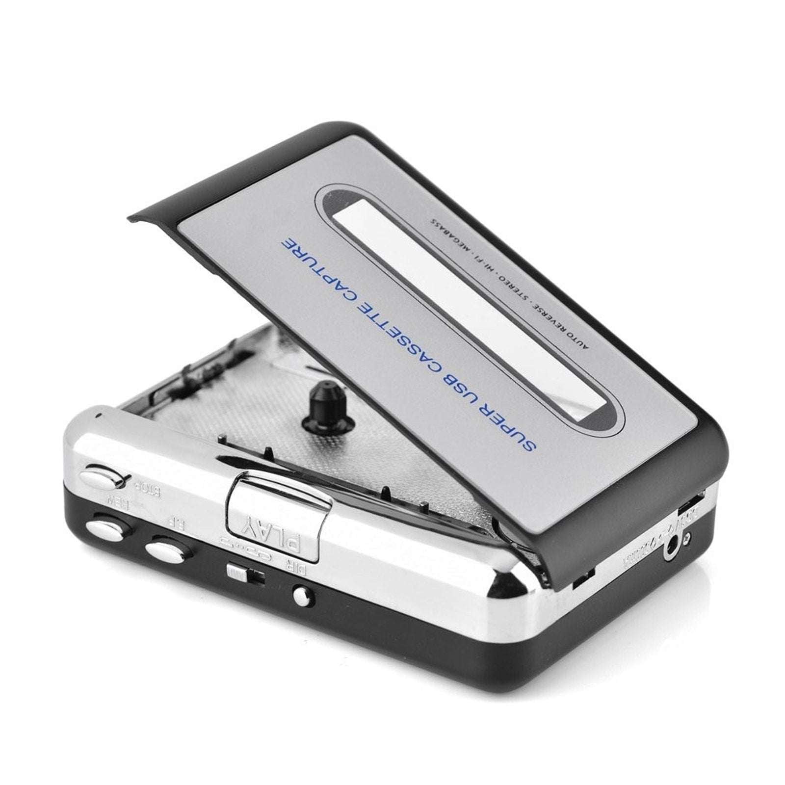 Dansrue USB Cassette Tape to MP3 Converter with Software CD and Headphones