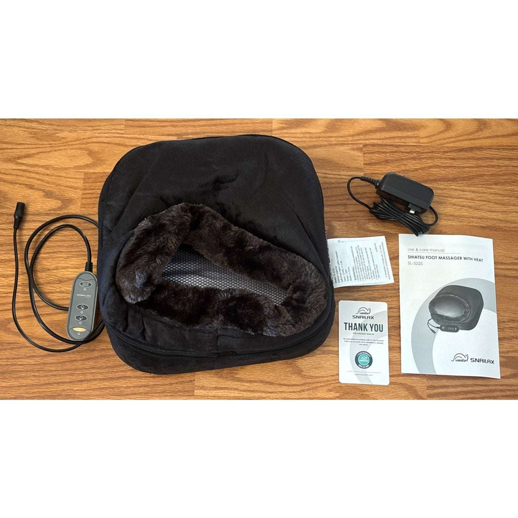 Snailax Electric Shiatsu Foot & Back Massager with Heat, Kneading Foot Warmer
