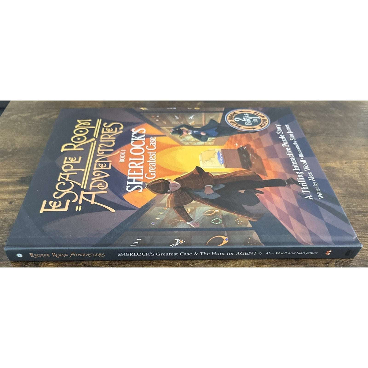 Escape Room Adventures 2 Books in 1 Sherlock's/Hunt Agent 9 - Interactive Puzzle