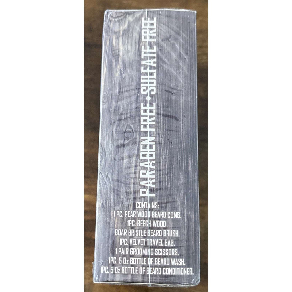 Viking Revolution Brush, Comb w/ Beard Wash & Conditioner Set Argan & Jojoba Oil