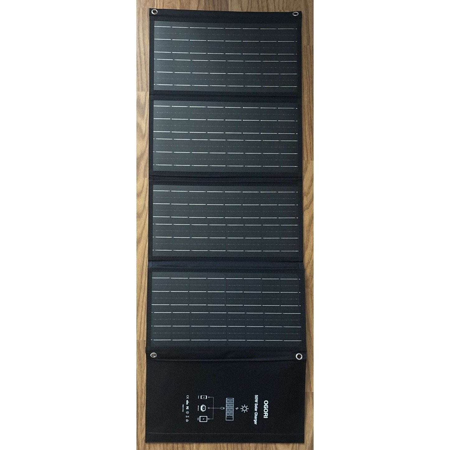 OGORI Portable Foldable High Efficiency 50W Solar Panel Smart Charger Waterproof