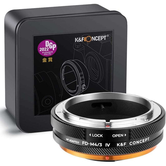 K&F Concept IV PRO FD-M4/3 MFT Lens Adapter for Canon FD/FL Lens to M4/3 M43