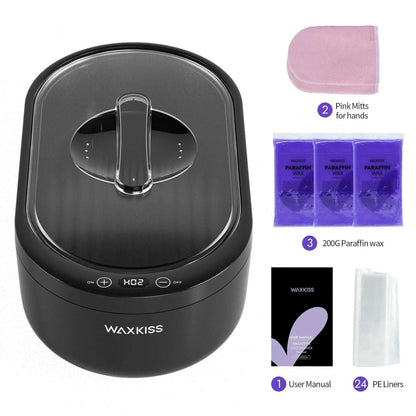 Electric Paraffin Wax Machine for Hands and Feet - Home Spa Kit Wax Mitts Liners