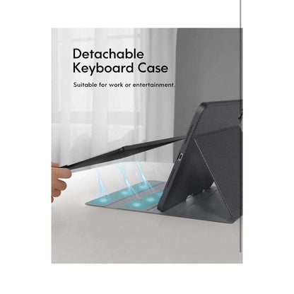 CHESONA for iPad Pro 11 Inch Case iPad Air 4/5th Gen w/ Touchpad Keyboard Black