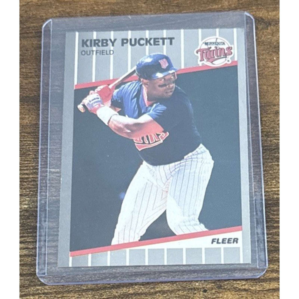 1989 FLEER #124 KIRBY PUCKETT - TWINS - FROM Pack to Sleeve - MLB Baseball