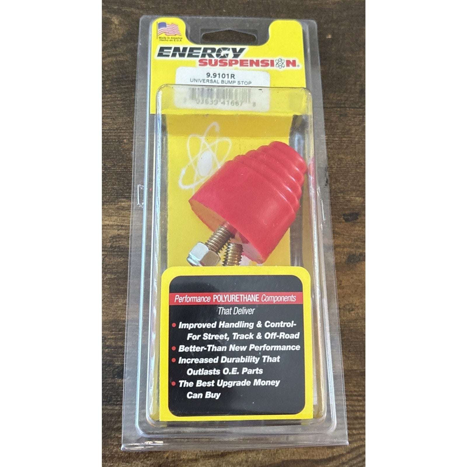 Energy Suspension 9.9101R Hyper-Flex Polyurethane Universal Bump Stop Pair Red