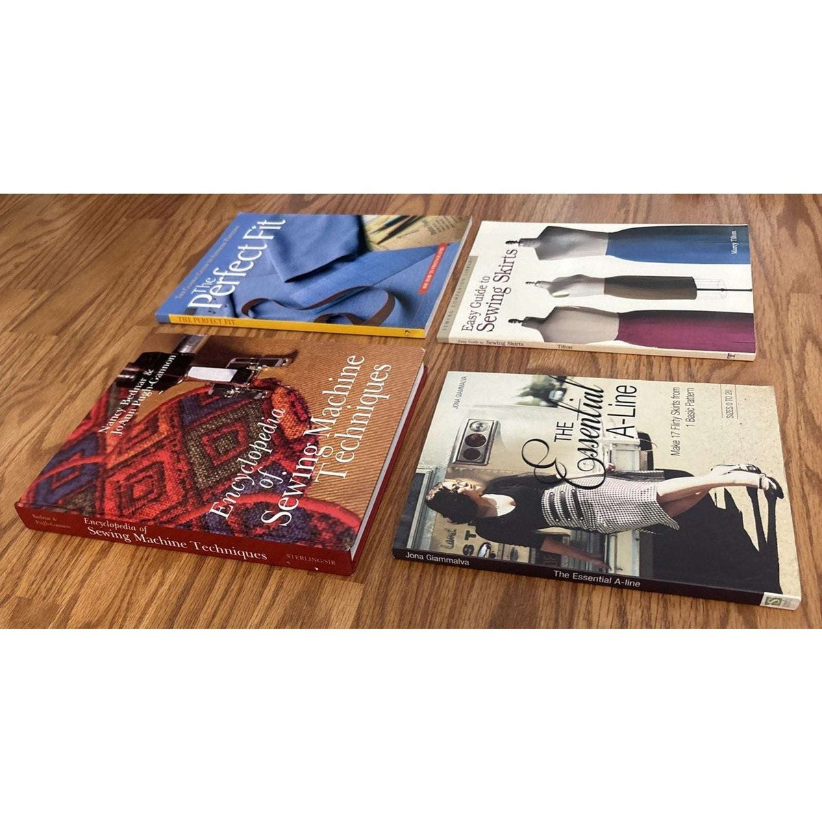4 Sewing Books Essential A-Line, Perfect Fit, Seewing Skirts, Machine Techniques
