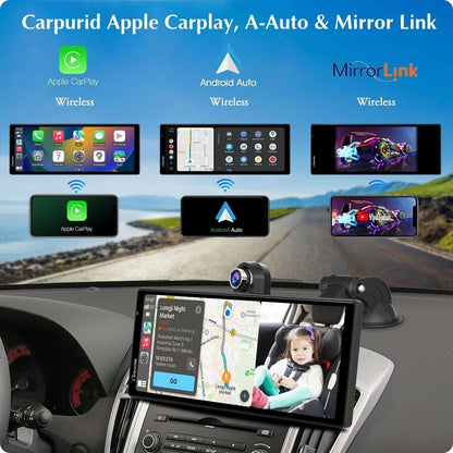CARPURIDE W903 Smart Multimedia Wireless Carplay & Android Auto with Dash Camera