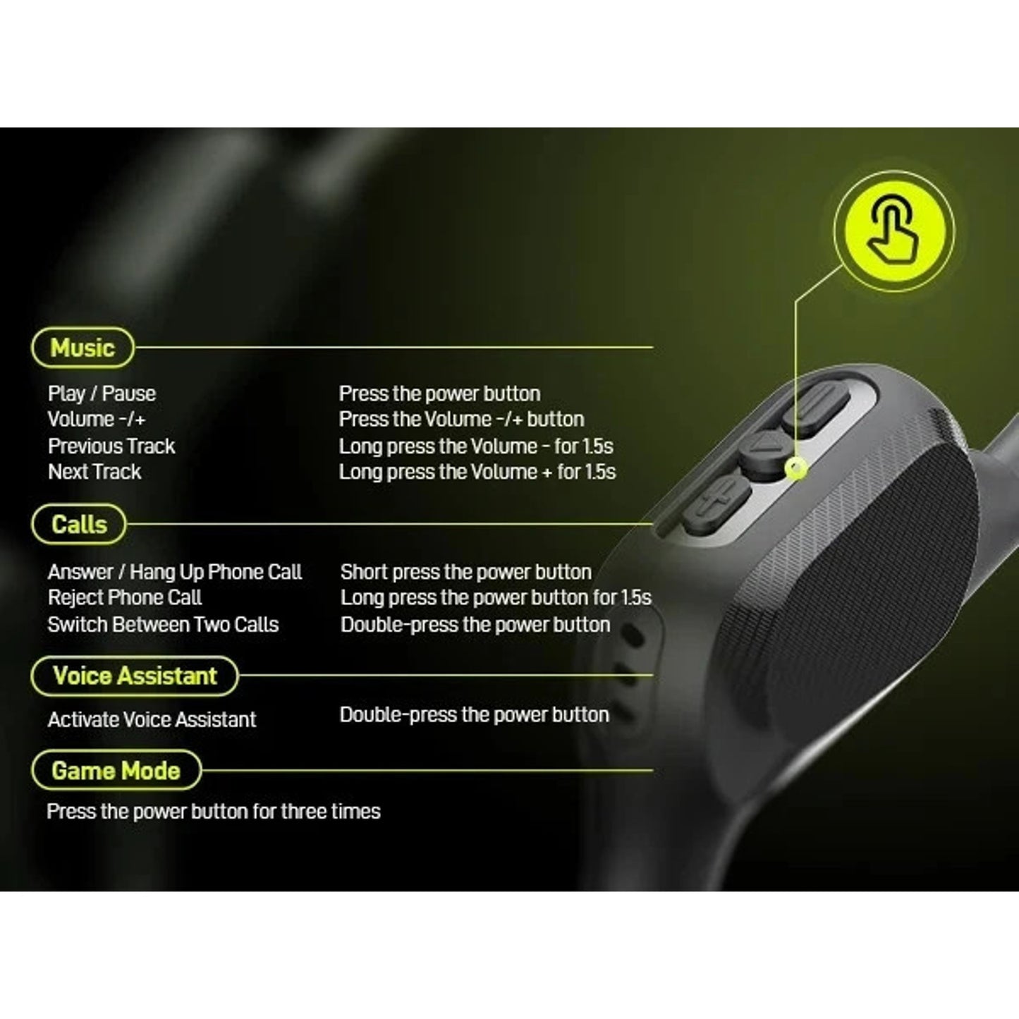 SoundPeats RunFree Lite2 Open Ear Air Conduction Bluetooth Sport Headphones