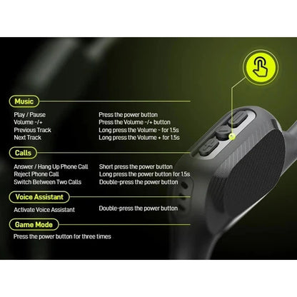 SoundPeats RunFree Lite2 Open Ear Air Conduction Bluetooth Sport Headphones