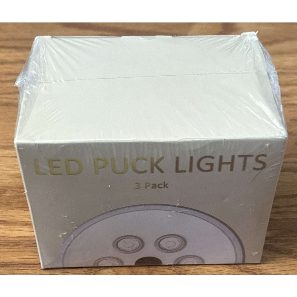 3 Pack LED Puck Lights (W100-3) 1200mAh Rechargeable Battery with Remote Control