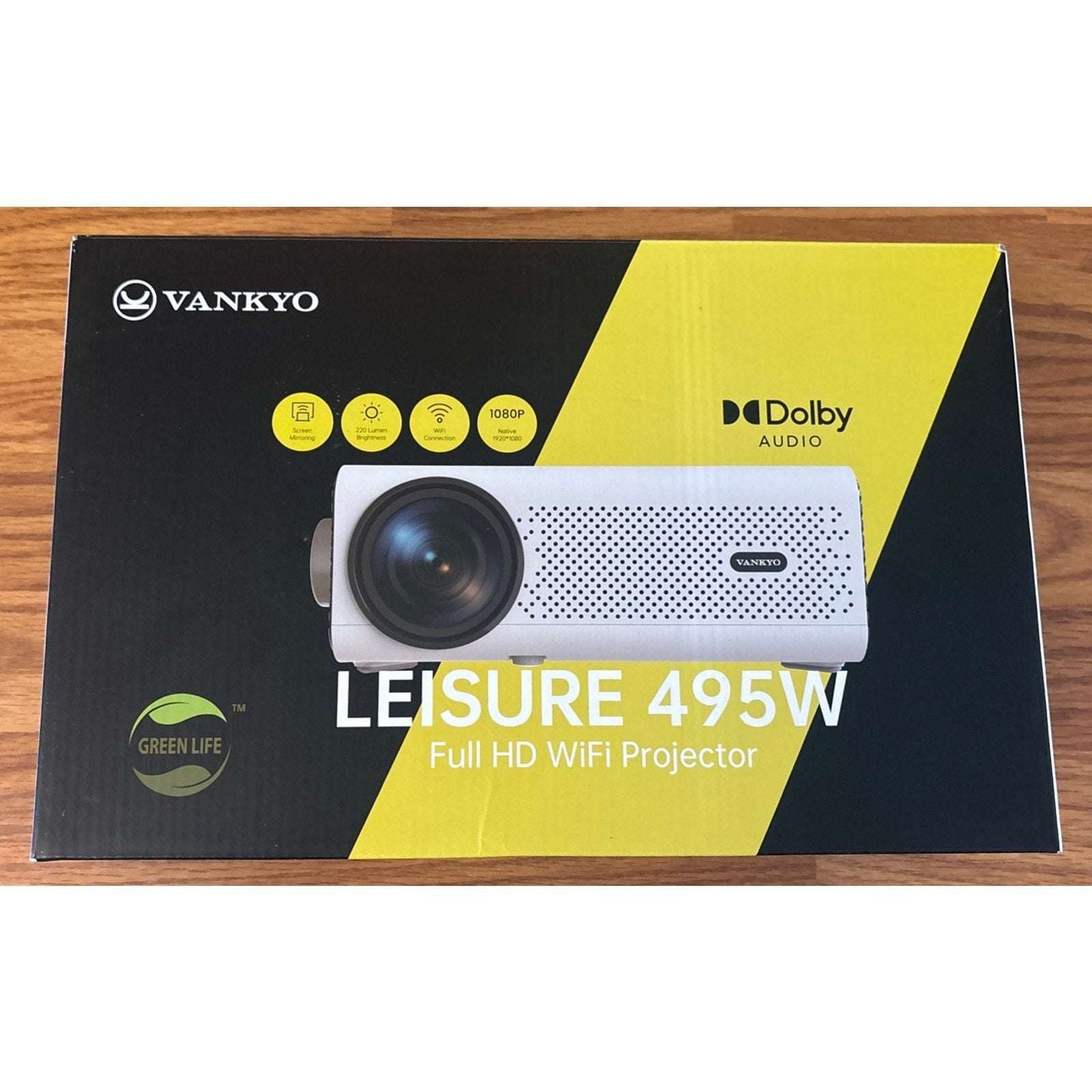 VANKYO Leisure 495W Native 1080P Projector Full HD 5G WiFi Video Bluetooth Dolby