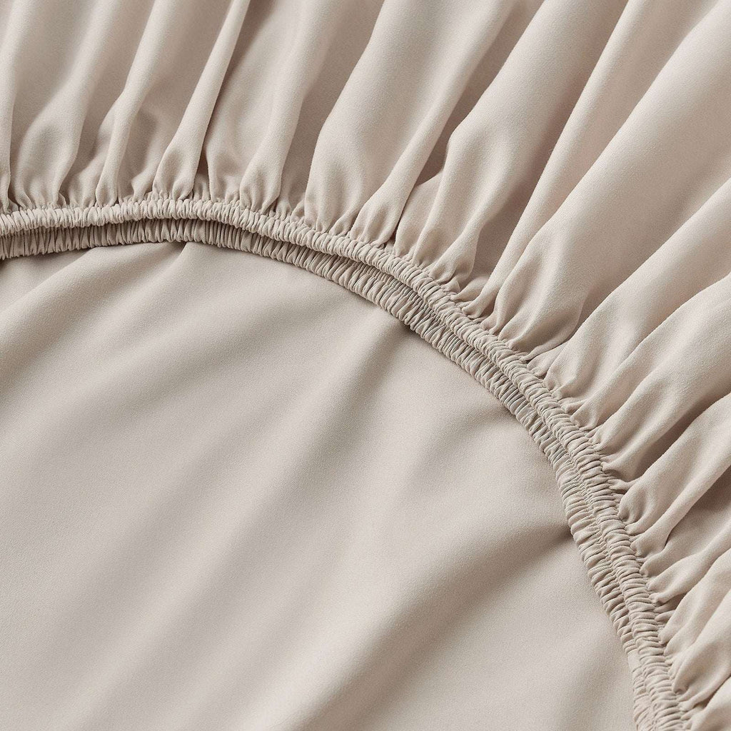 BEARPAW Serene All Season Comfort Queen Size Deep Pocket Sheet Set in Stucco