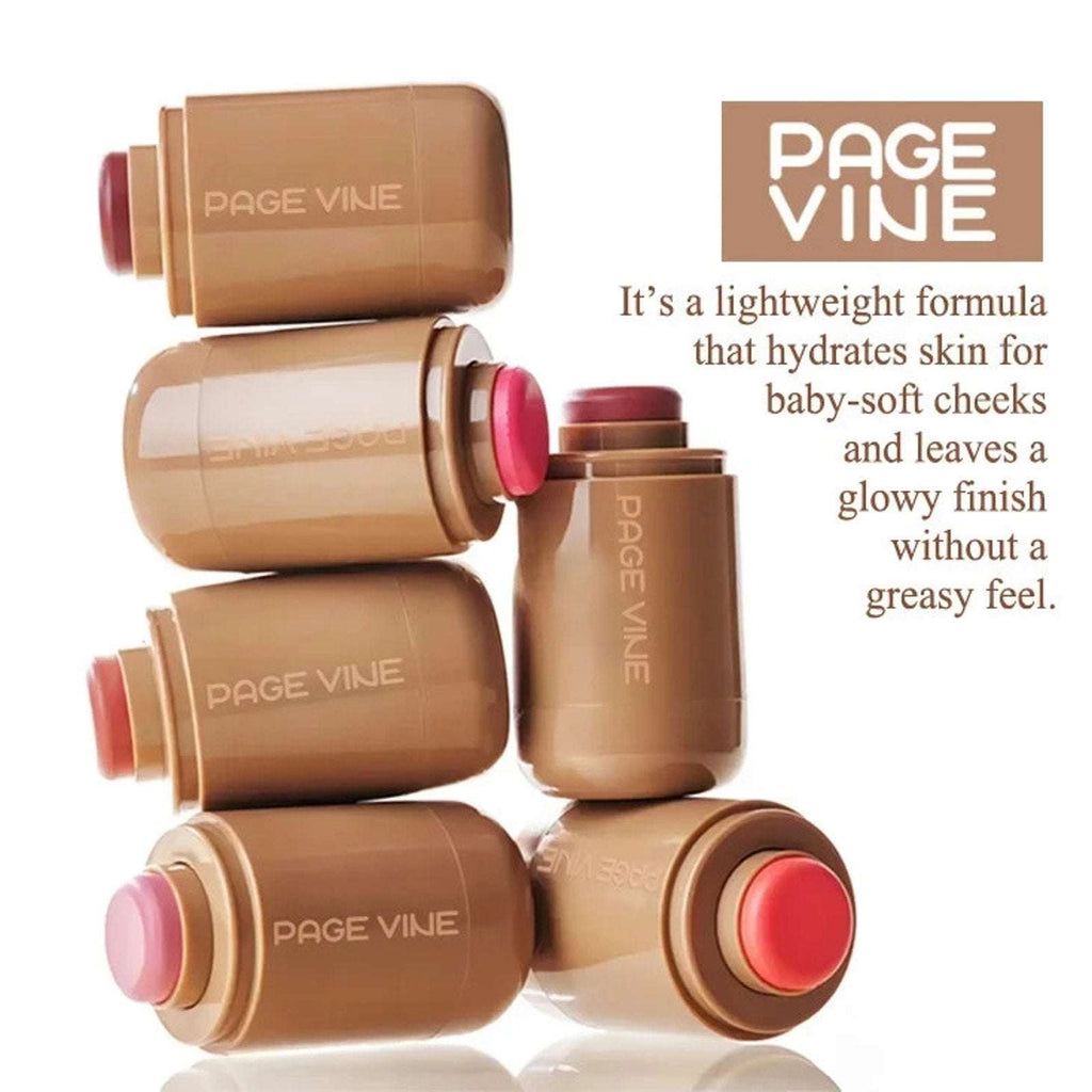 Pagevine Pocket Cream Blush Stick – Hydrating Lip & Cheek Tint in PIGGY Pink