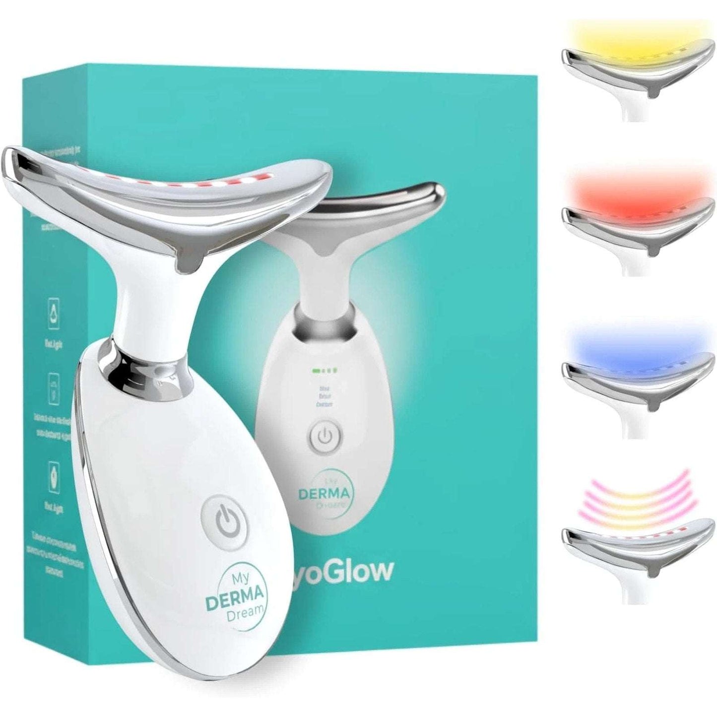 Myoglow by MDD - for Neck, Face and Body LED Skin Tightening & Lifting Device