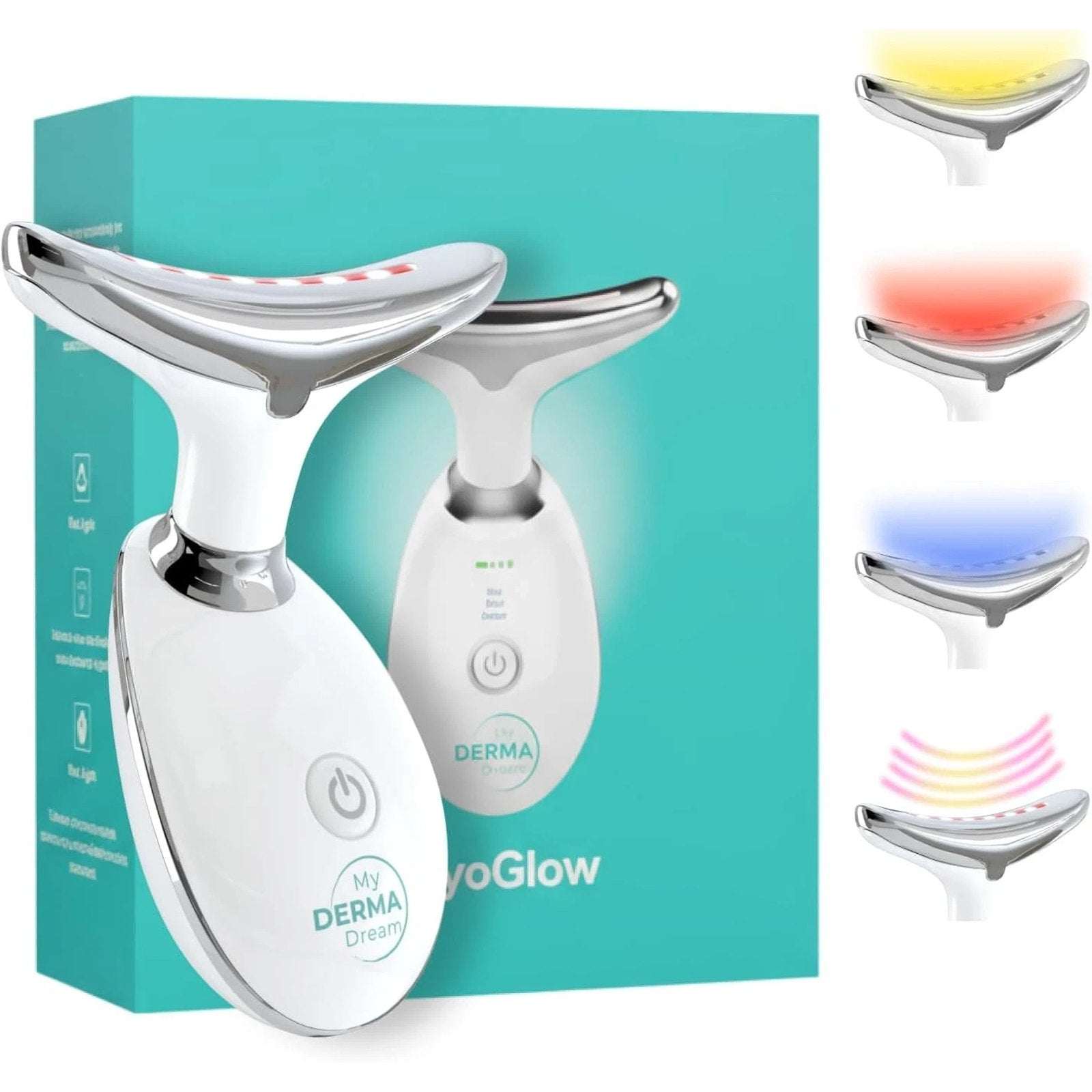 Myoglow by MDD - for Neck, Face and Body LED Skin Tightening & Lifting Device