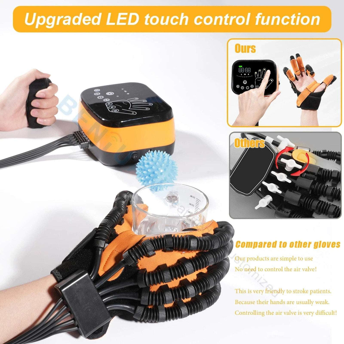 Rehabilitation Robot Gloves, Training Glove Hand Finger Right L