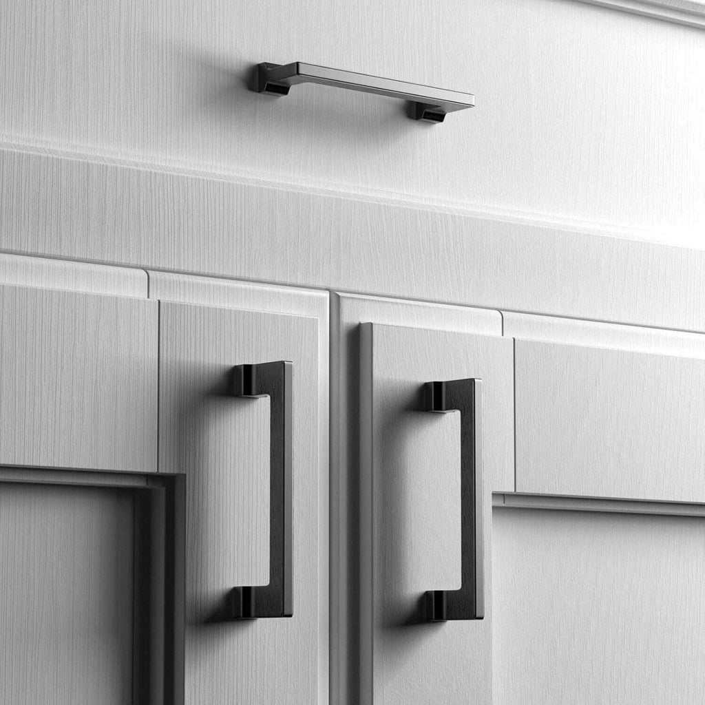 Cobbe 30 Pack Black Kitchen Bathroom Cabinet Handles, Drawer Pulls 5 Inch (CtoC)