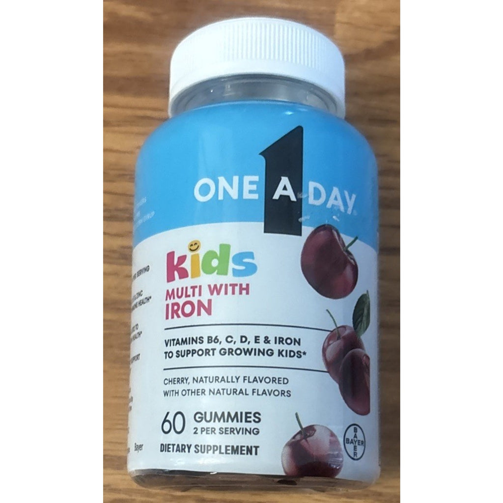 3PK One A Day Kids Multi With Iron Cherry 60 Gummies EACH(180 Total) EXP 06/2027