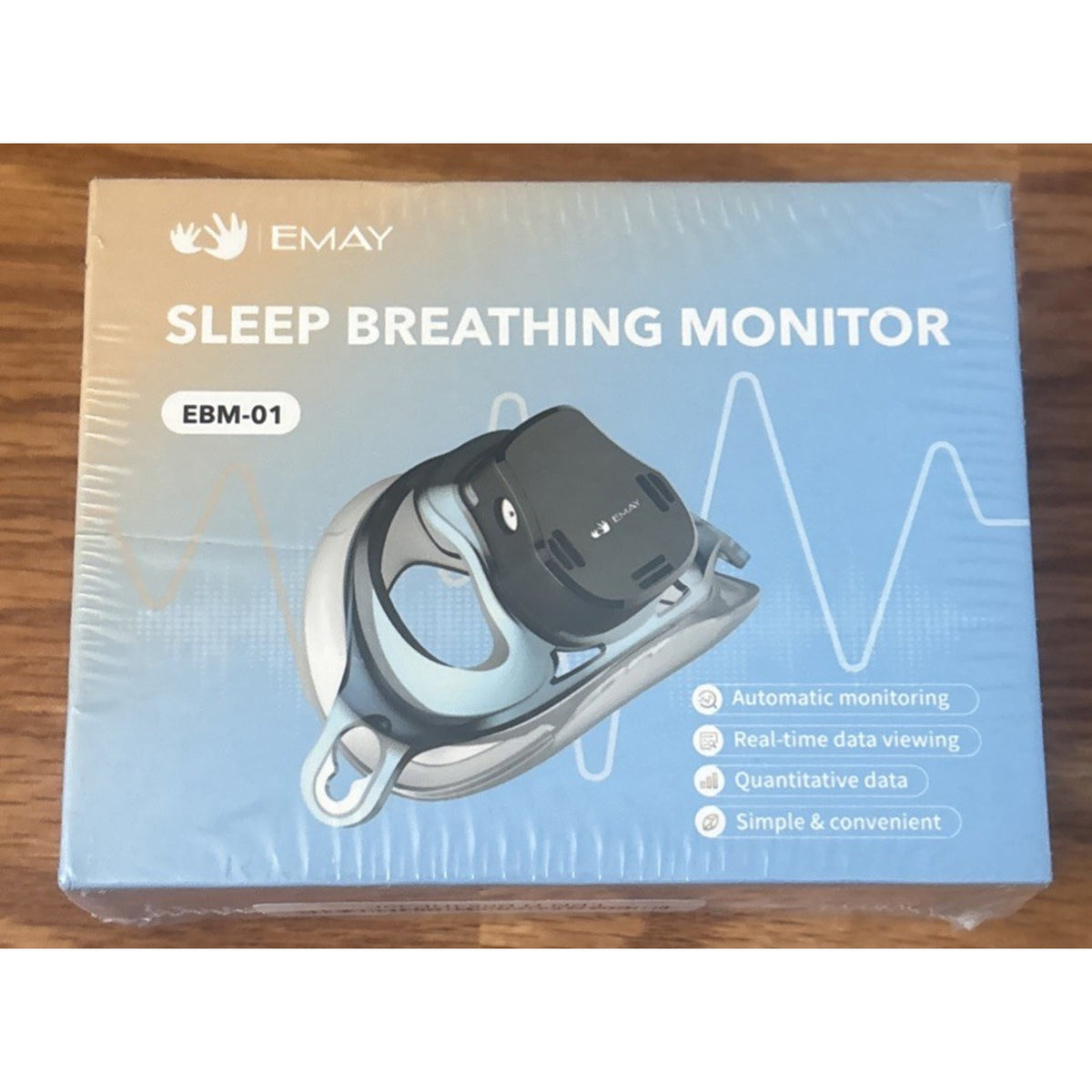 EMAY Sleep Breathing Monitor EBM-01 Accurate Airflow Tracking App New/Sealed