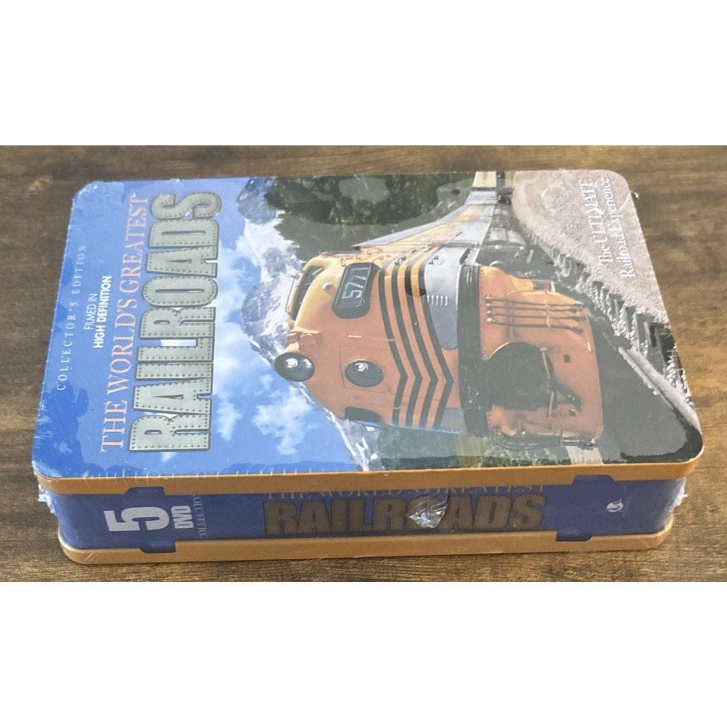 The World's Greatest Railroads 5 HD-DVD Disc Set Tin Box - Ultimate Railroad Exp