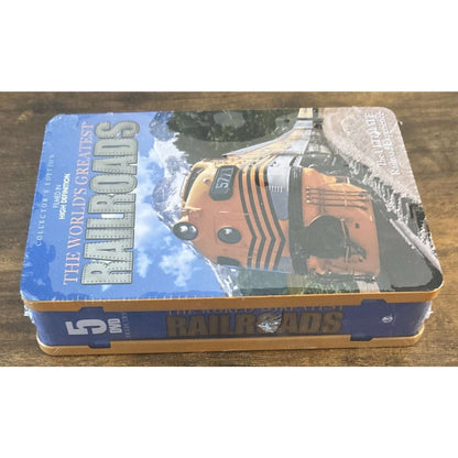 The World's Greatest Railroads 5 HD-DVD Disc Set Tin Box - Ultimate Railroad Exp