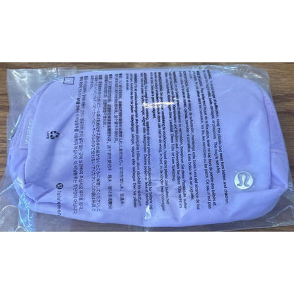 NWT Lululemon Everywhere Wordmark Crossbody Belt Bag 1L - Lilac Purple/Silver