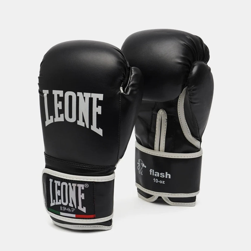 LEONE 1947 10oz Flash Training/Bag Gloves for Bag Work Fitness MMA GN083 Black