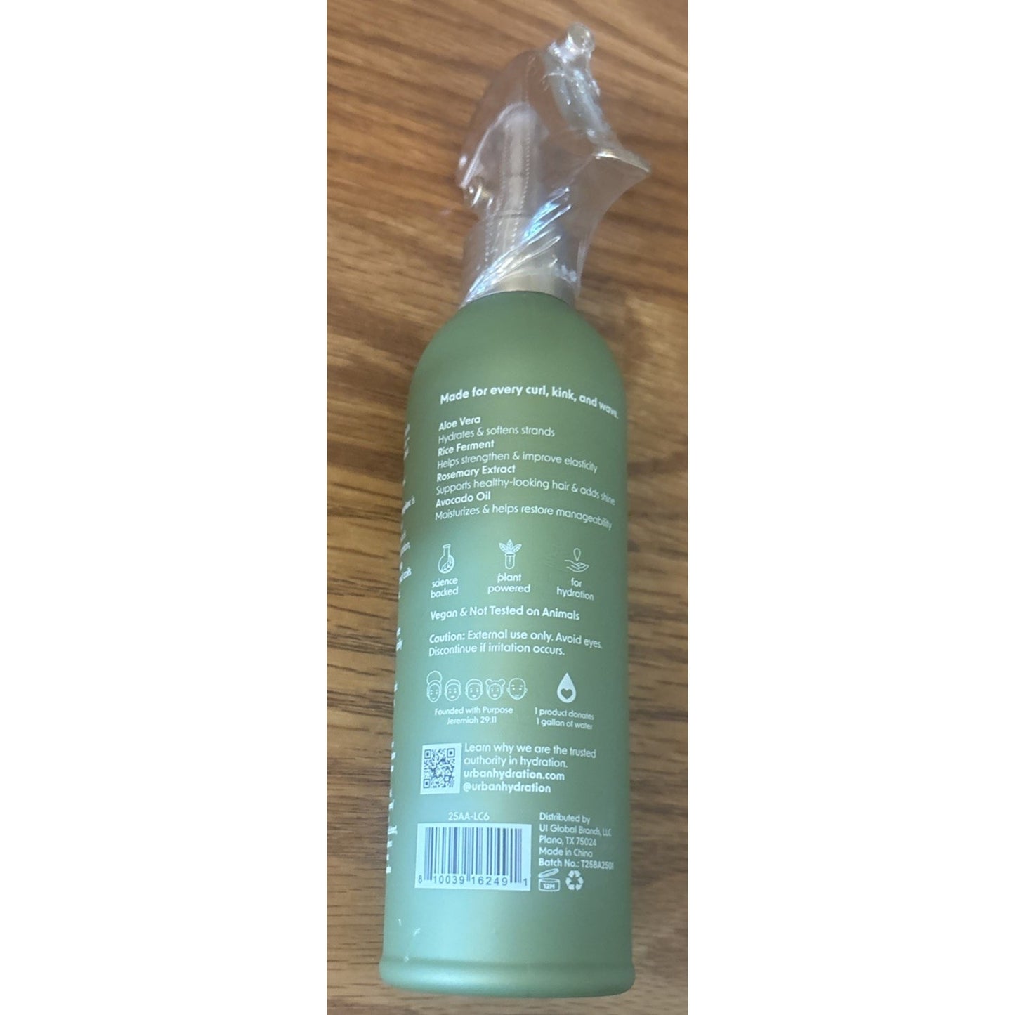 2PC Urban Hydration HydraNourish Leave-in Detangler Spray & Deep Conditioner NEW