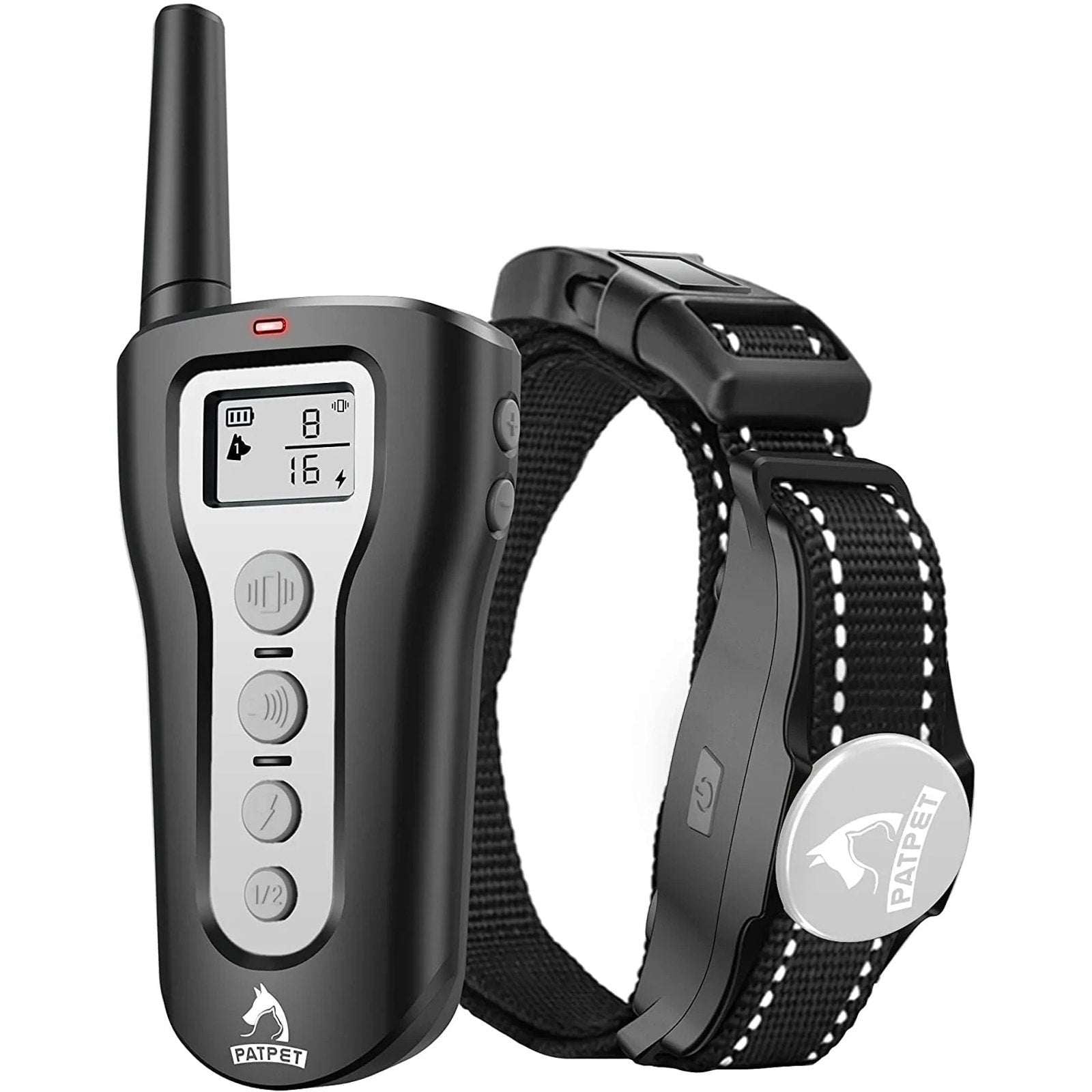 PATPET P320 Remote Dog Training Shock Collar 1000' Range Rechargeable Waterproof