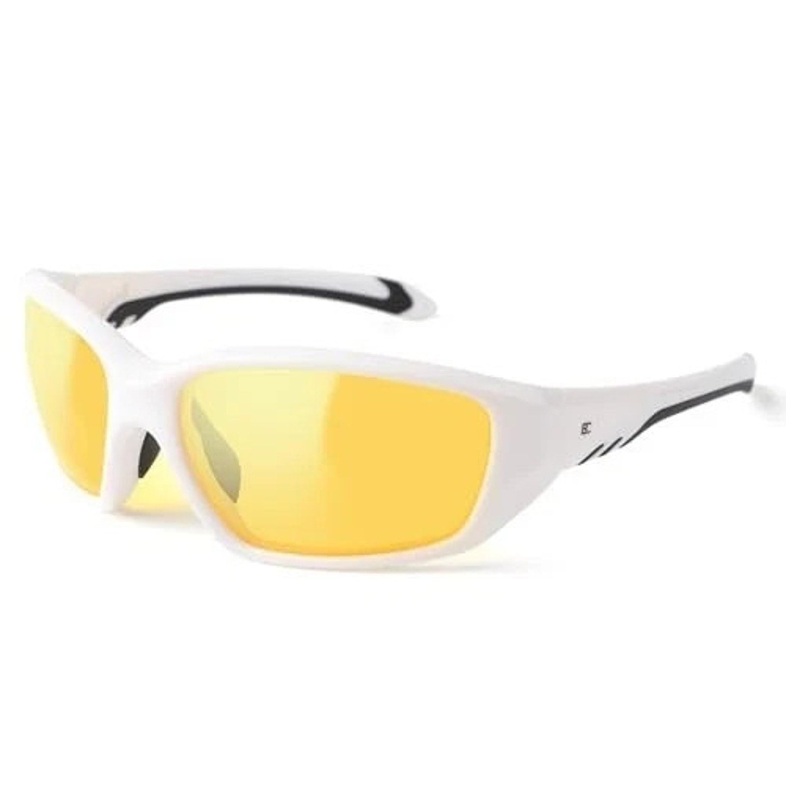 BIRCEN Night Vision Anti Glare Glasses White Sports Frames for Driving Fishing +