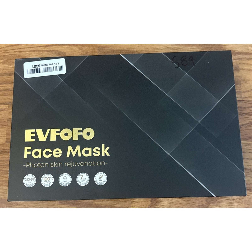 EVFOFO Therapy Mask for Face & Neck , Blue Red Light Therapy Mask, 7 Colors