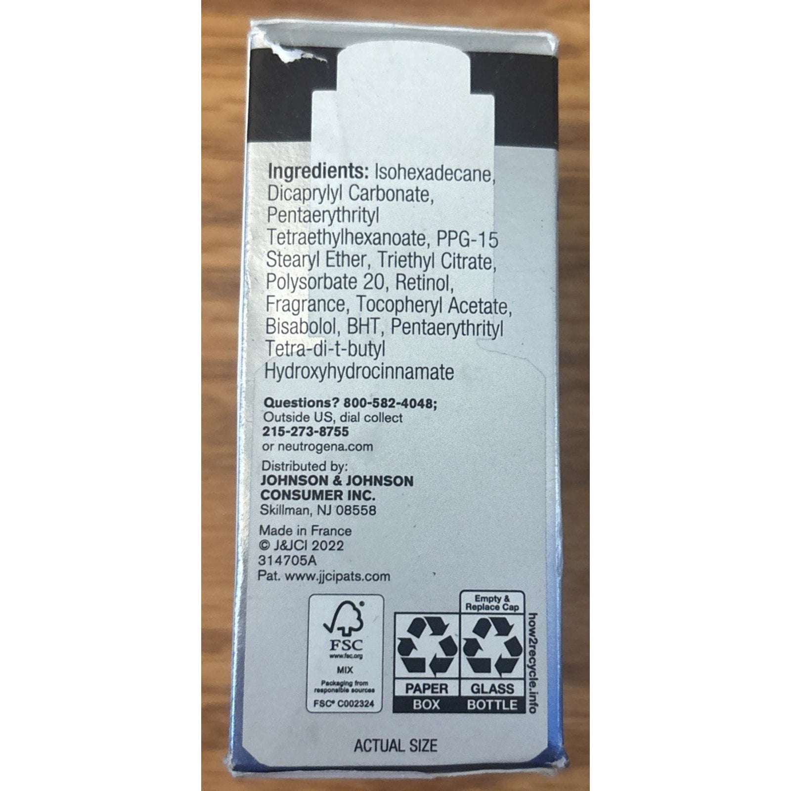 Neutrogena Rapid Wrinkle Repair Retinol Pro+ 0.5% Power Serum - Made in France