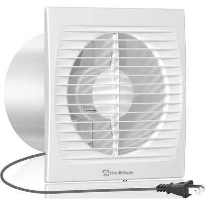 Hon&Guan 6" Quiet 45dB Wall Ceiling Mount Exhaust Fan Bathroom Garage HGA-150C