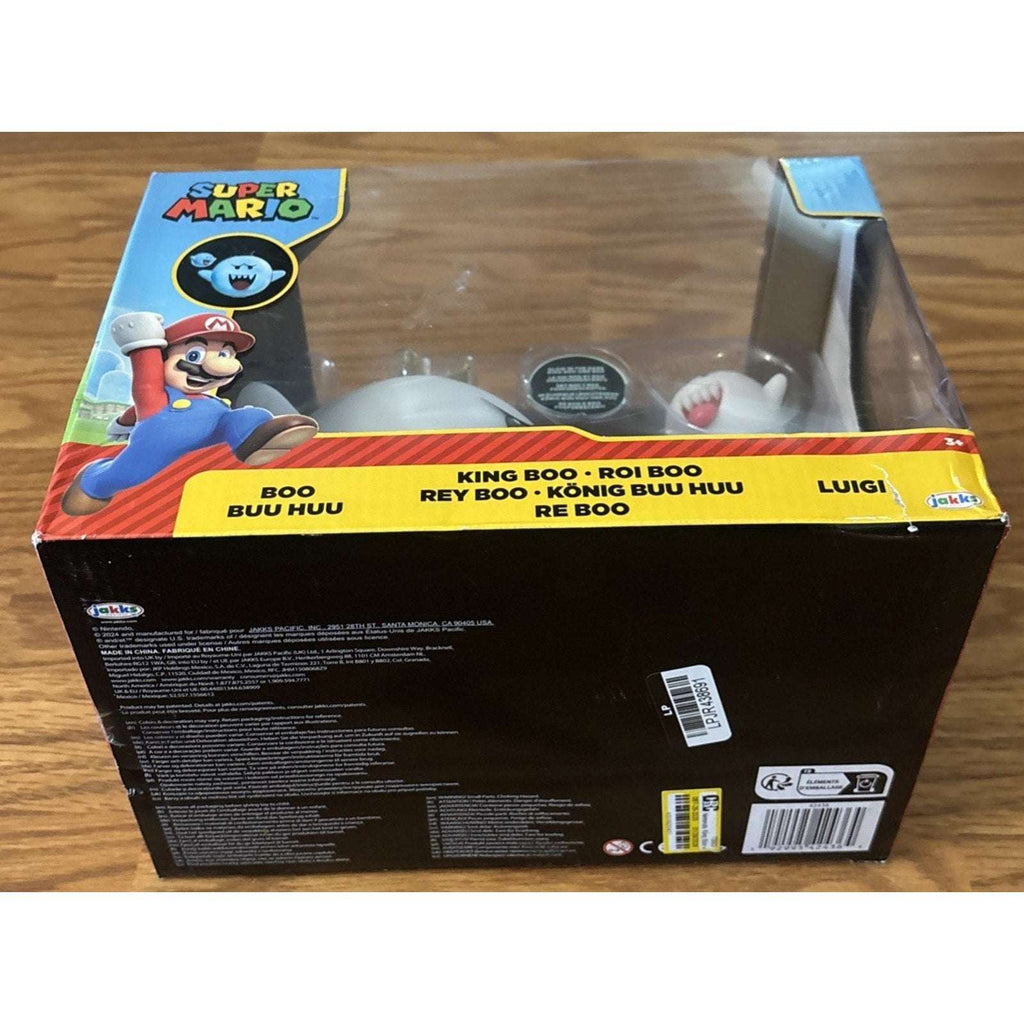 Super Mario Bros Boo, King Boo & Luigi Glow in Dark Set Jakks Pacific Nintendo