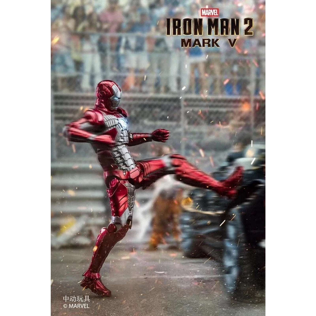 Marvel Avengers Iron Man Mark V MK5 Ironman Toy Action Figure Model ZD TOYS NEW