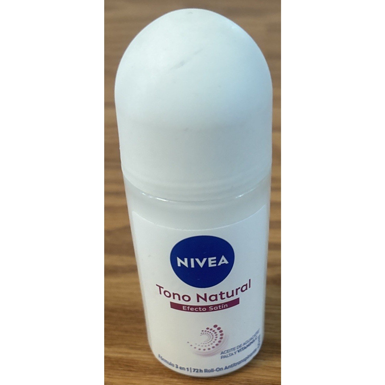 Nivea ROLL ON Efecto Satin Tono Natural Antiperspirant 50ml Exp 05/28