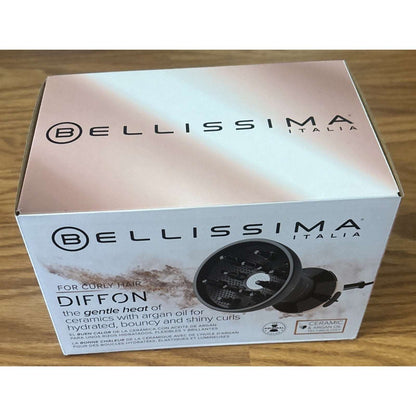 Bellissima Italia Diffon Hair Blow Dryer Diffuser for Curly Hair Rose Gold G5604