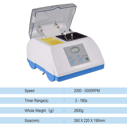 G8 40W Dental Lab Digital Amalgamator Amalgam Capsule Blend Mixer Adj. Speed Con