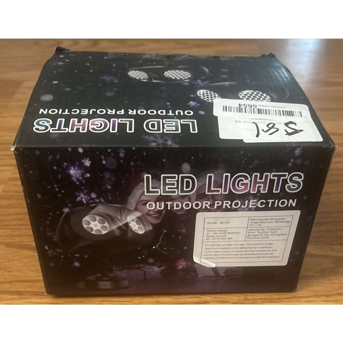 Christmas Snowflake Projector Outdoor Snowfall Landscape Spotlight with Remote