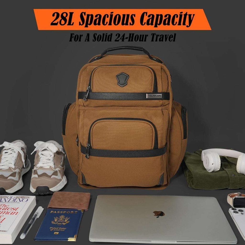 WELKINLAND 24H Work Backpack 28L, 17-Pockets, Durable & Professional, 16" Laptop
