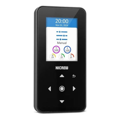 NICREW HyperReef Gen 2 Controller 5 Channels Adj. Touch Button Control 2.4" LCD