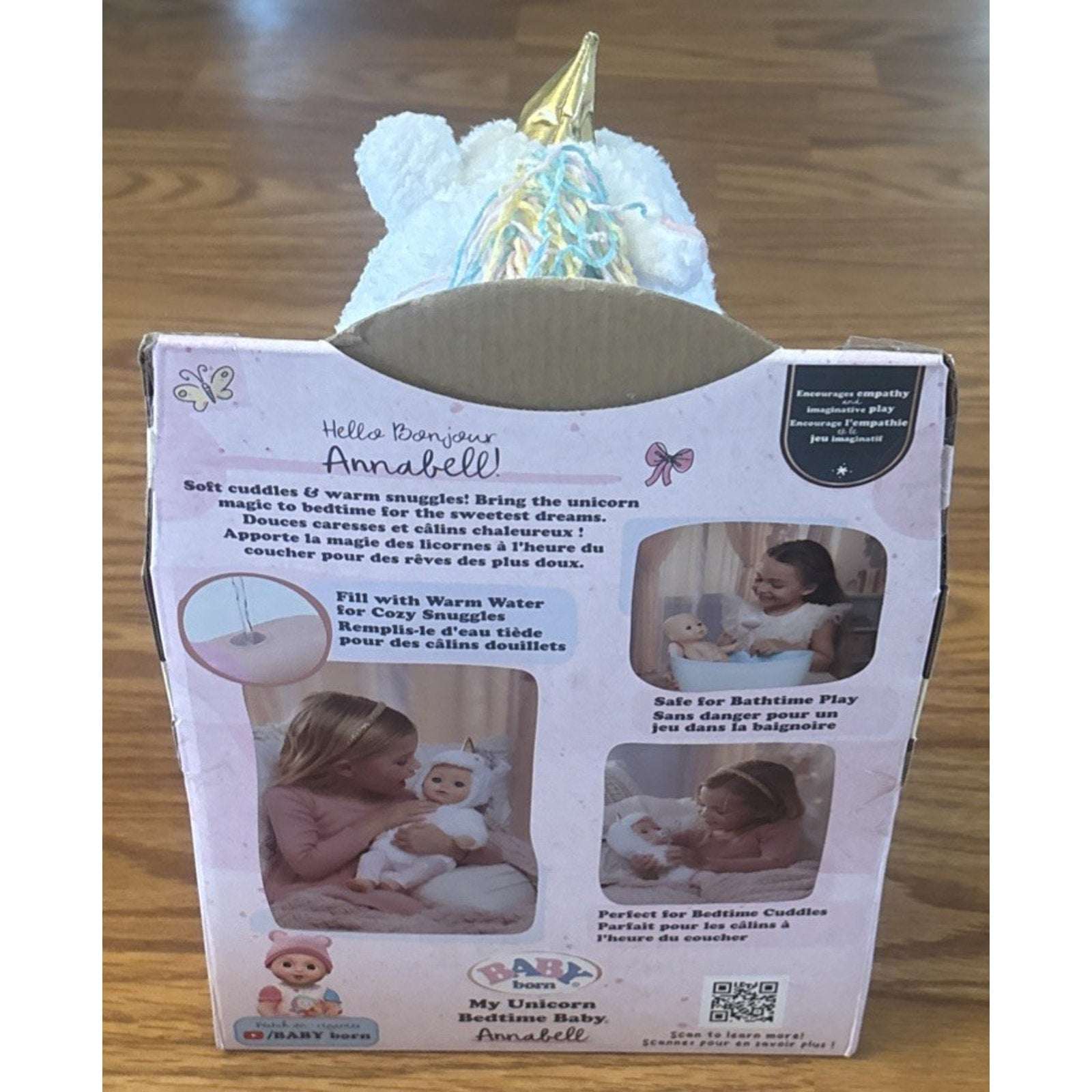 BABY born My Unicorn Bedtime Baby Annabell - Safe for Bath - Soothes & Comforts