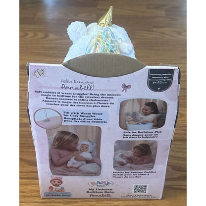 BABY born My Unicorn Bedtime Baby Annabell - Safe for Bath - Soothes & Comforts