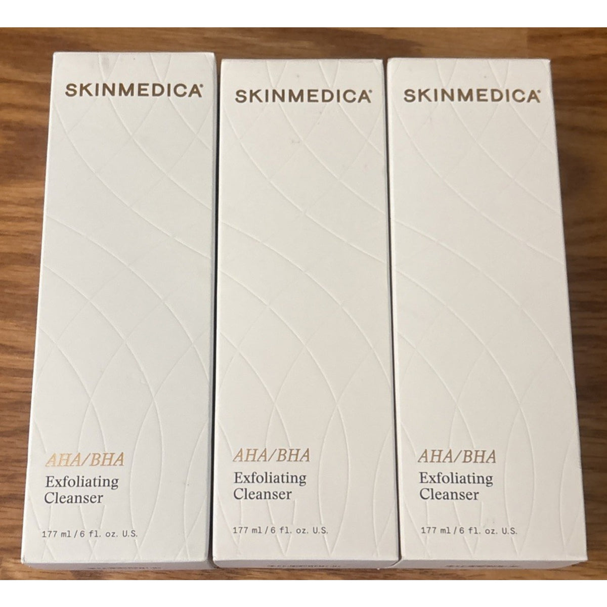 3x SkinMedica AHA/BHA Exfoliating Cleanser 6 fl oz New/Sealed in Box - Lot of 3