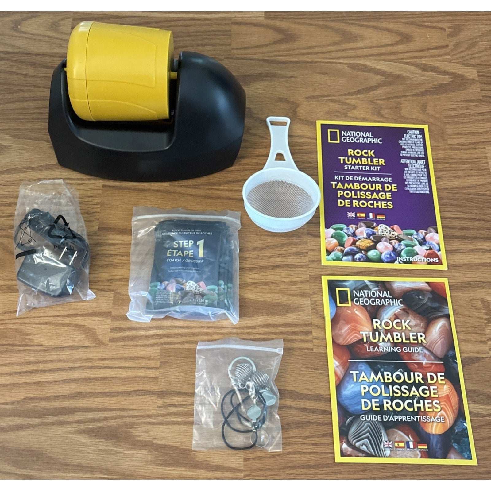 National Geographic Rock Tumbler Starter Kit Turn Rough Rocks into Polished Gems