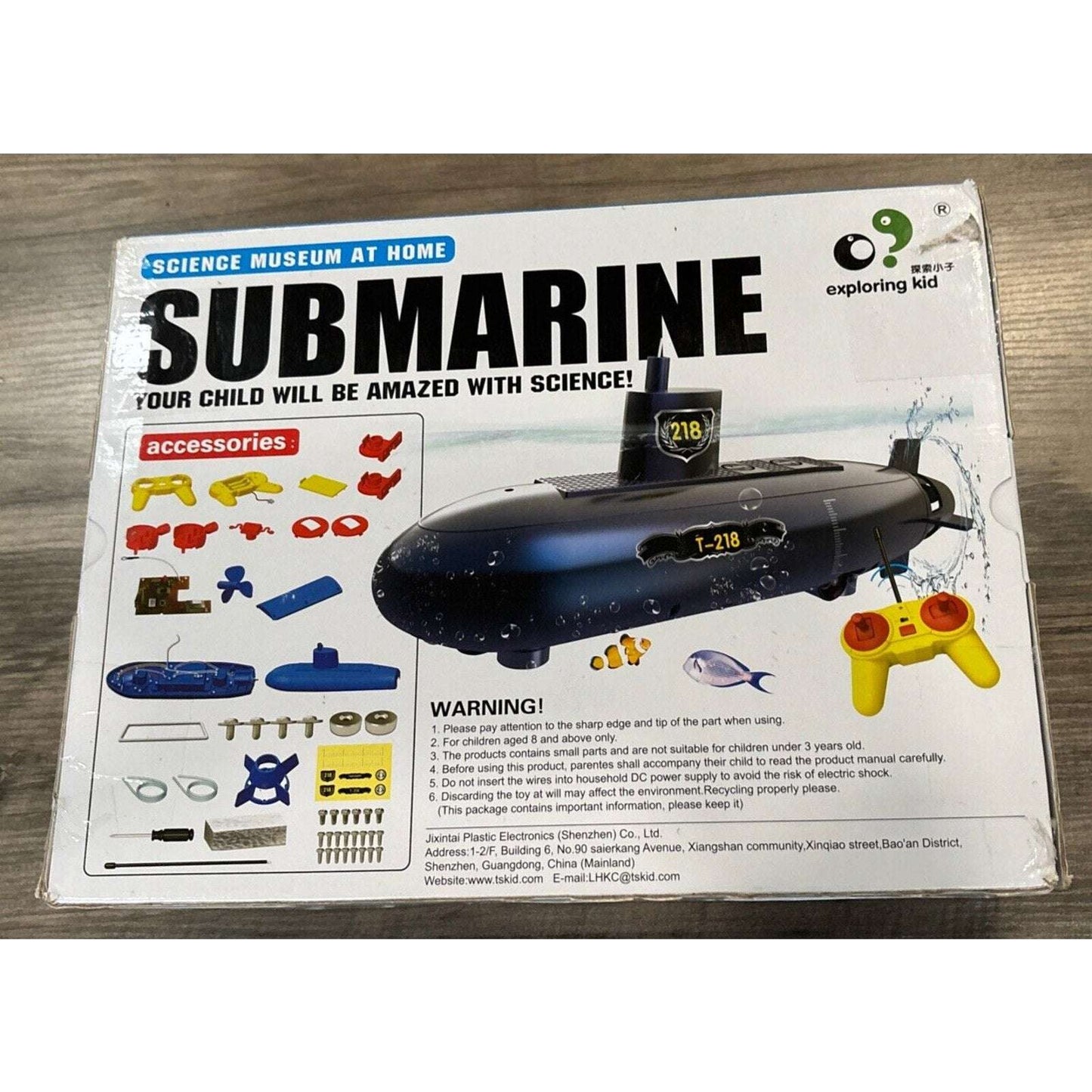 DIY Mini RC Submarine 2.4GHz 6CH Remote Control Boat STEM Science Fun at Home