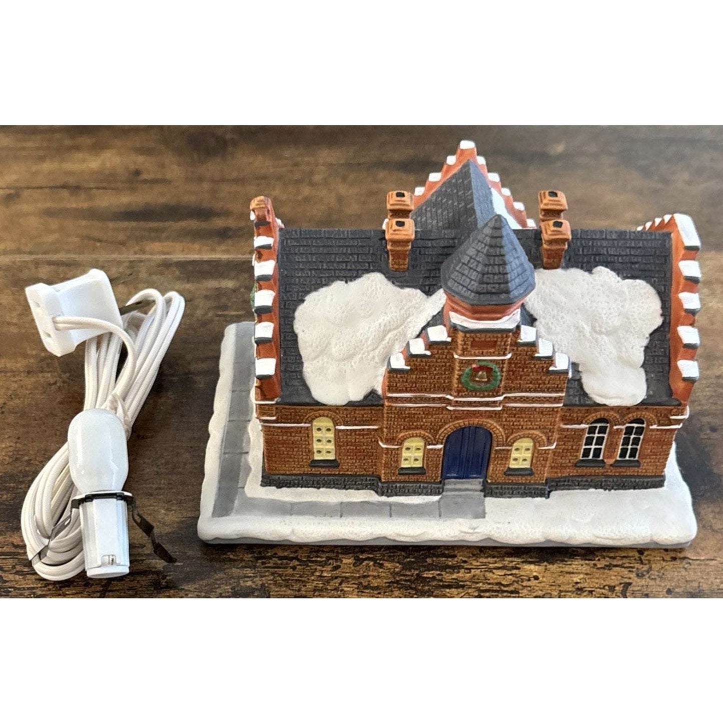 Hawthorne Rockwell's Christmas in Stockbridge "The Town Offices" Lights Up