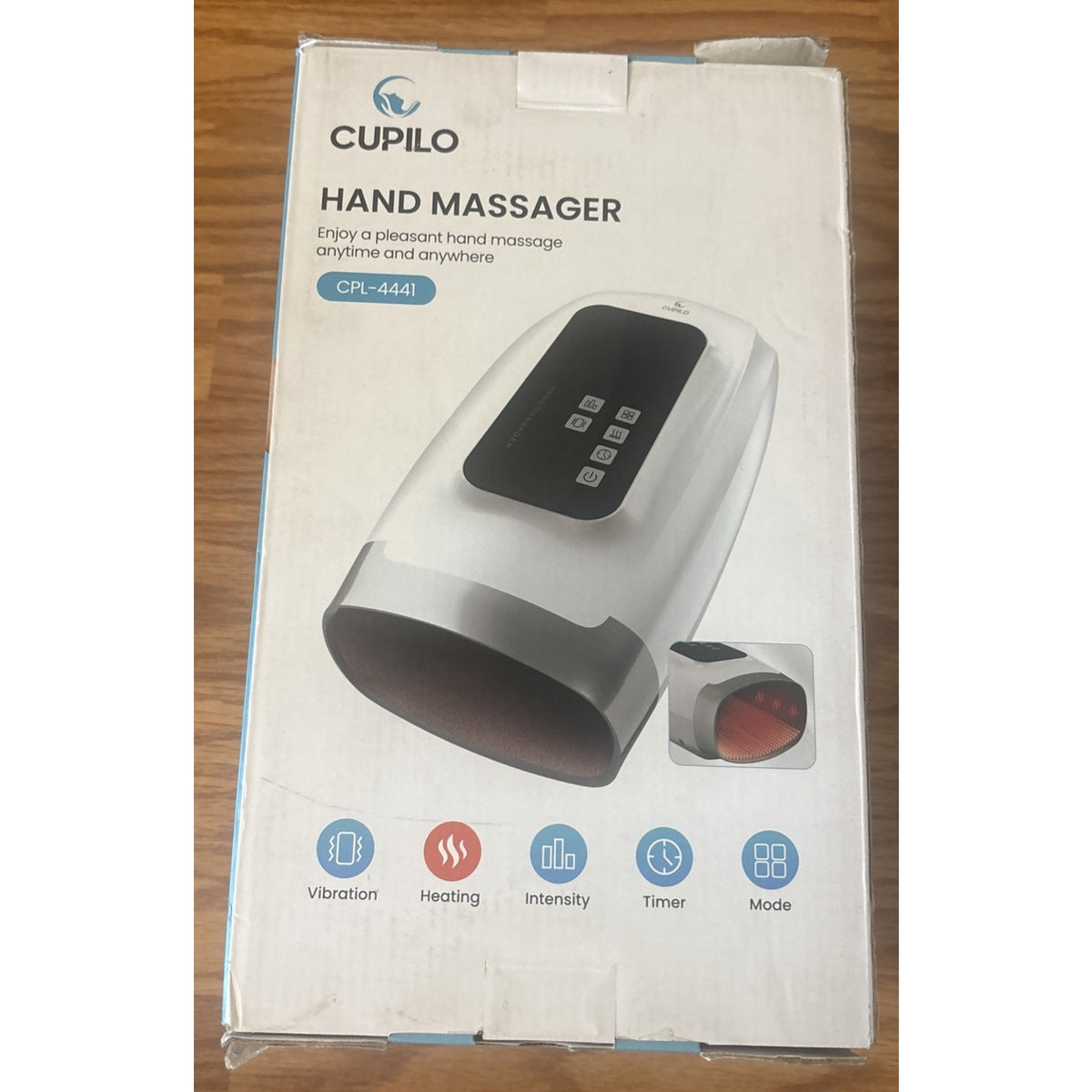Hand Massager w/ Heat & Compression 6 Level Compression 6 Mode w/ Pressure Point