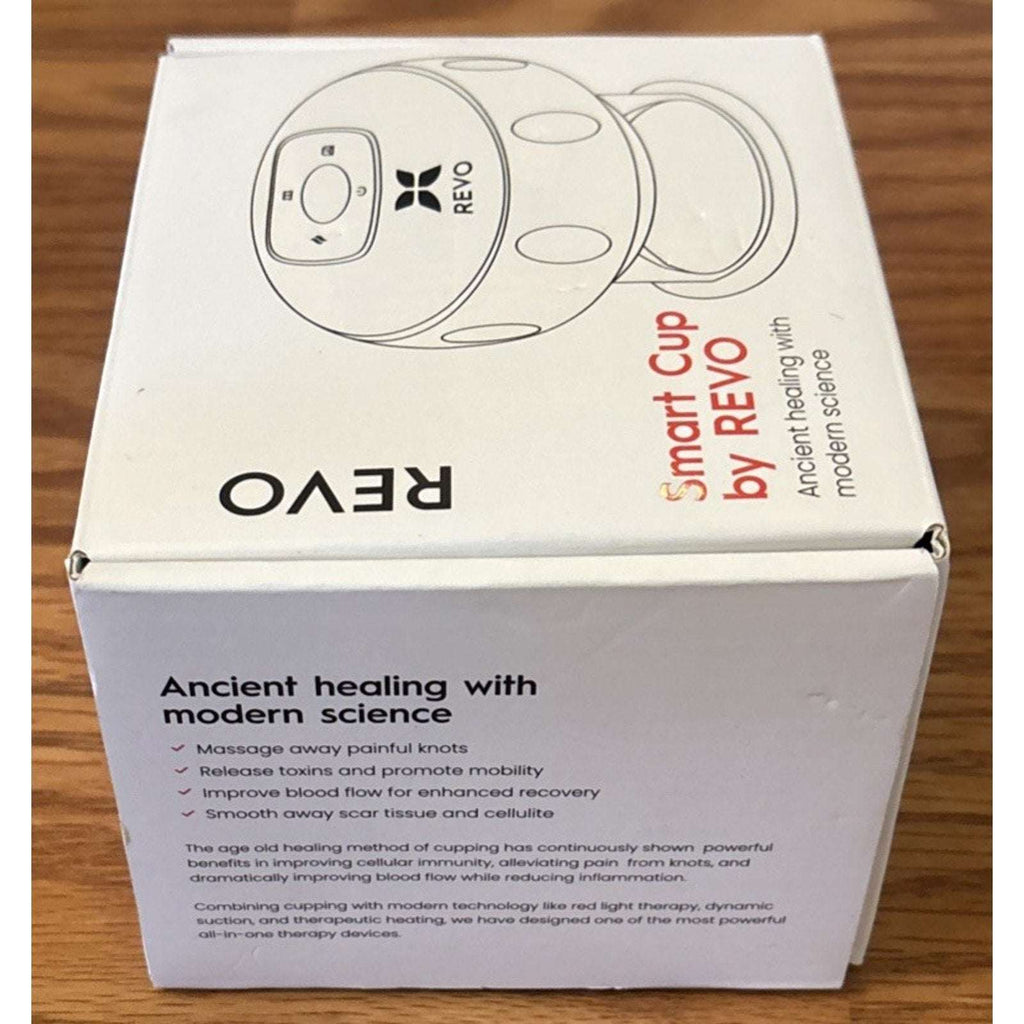 REVO Smart Cup The Original 4-in-1 Red Light Cupping Therapy Massager w Heat NEW